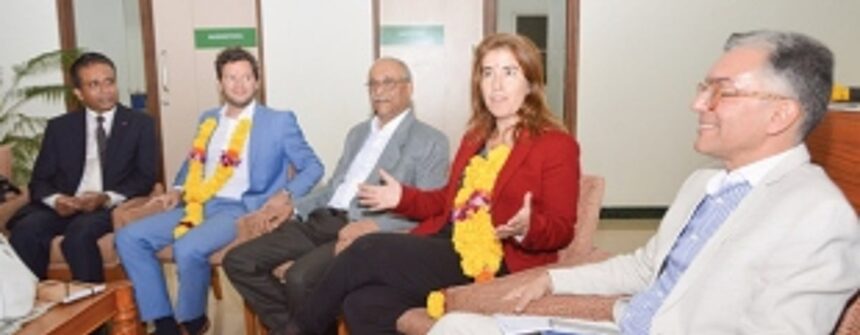 Portuguese tourism secretary  visits Salgaocar institute