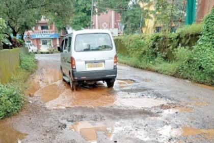 Porvorim CHOGM road cries for attention
