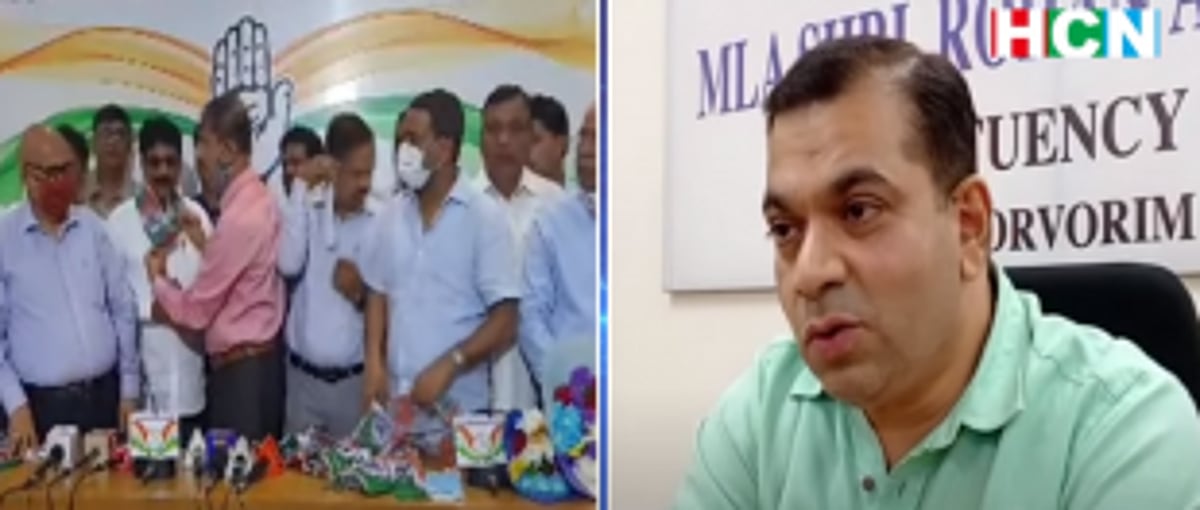 Porvorim MLA’s supporters, workers join Congress