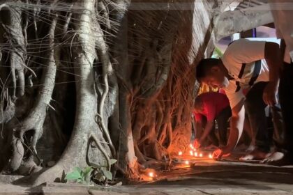 Porvorim Residents Hold Deepotsav to Save Sacred Banyan Tree