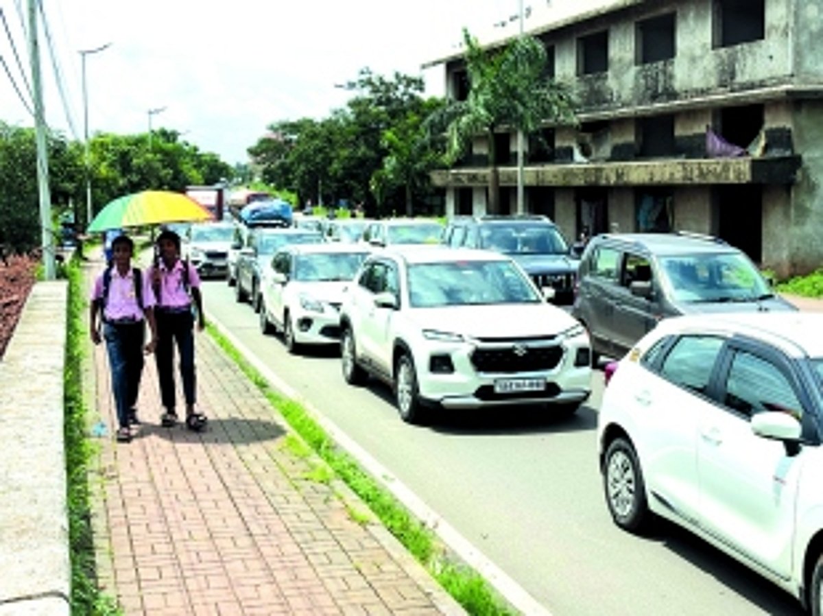 Porvorim traffic diversion trial run begins ahead of six-lane corridor construction