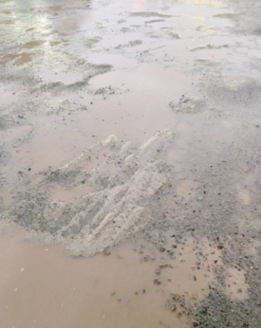 Pothole plight piques National Highway commuters in Navelim 1 Pothole plight piques National Highway commuters in Navelim