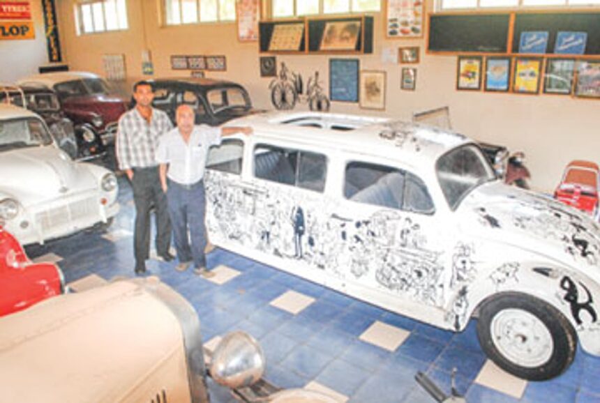 Pradeep Naik alongside his prized possession