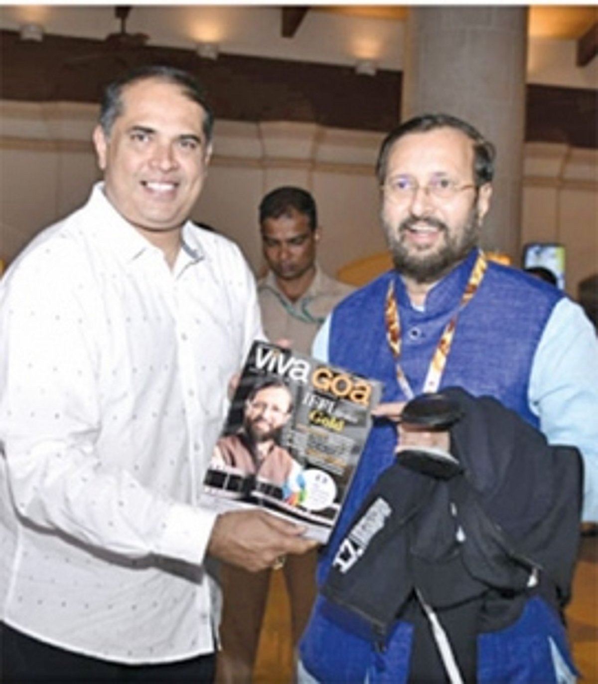 Prakash Javadekar graces Viva Goa magazine cover