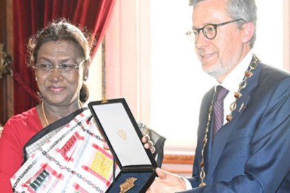President Droupadi Murmu Receives Lisbon’s Key of Honour During Historic Visit to Portugal