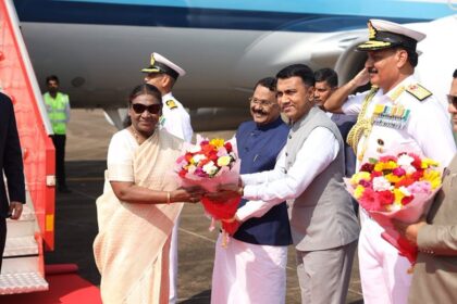 President Droupadi Murmu witnessed Naval operations off Goa Coast