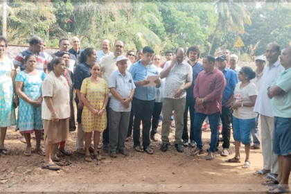 Primeiro Vaddo Residents Stand Firm Against Railway Construction with Property Documents