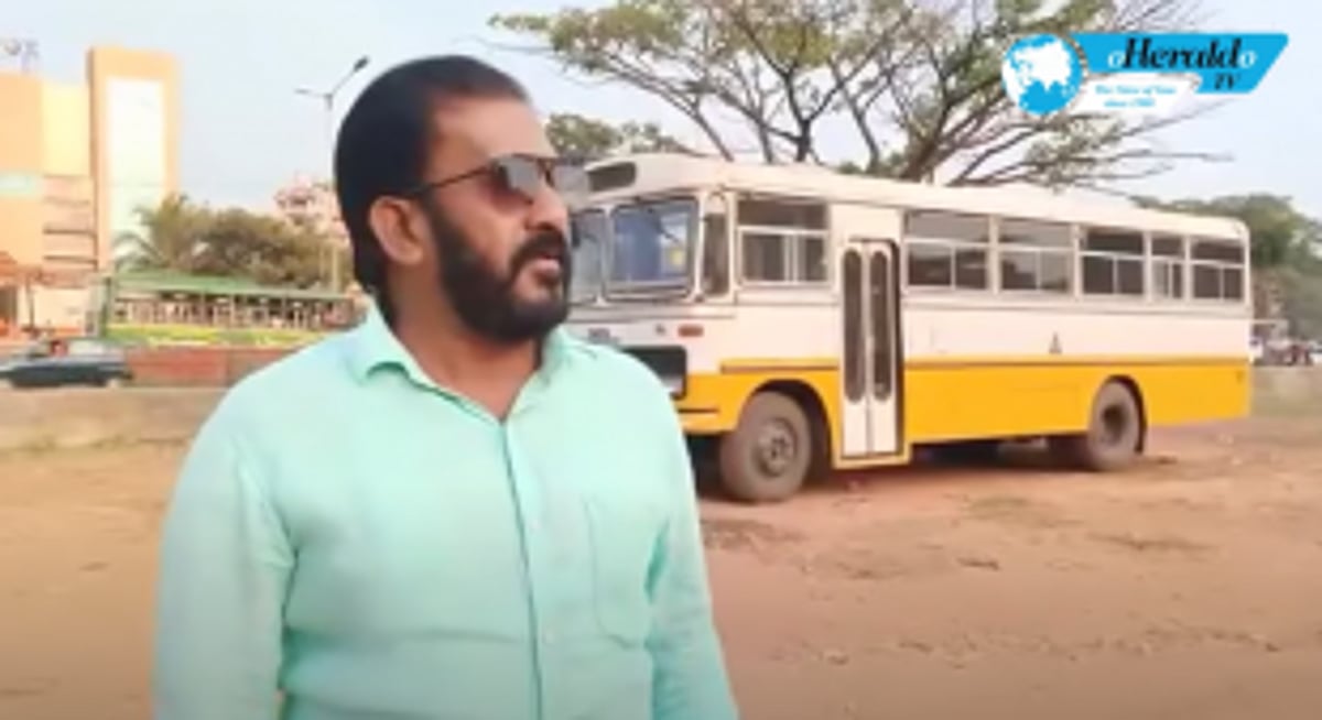 Private buses park on Margao Municipal Council Property