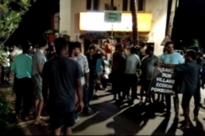 Protest in Ecoxim & Pomburpa Against Alleged Illegal Construction