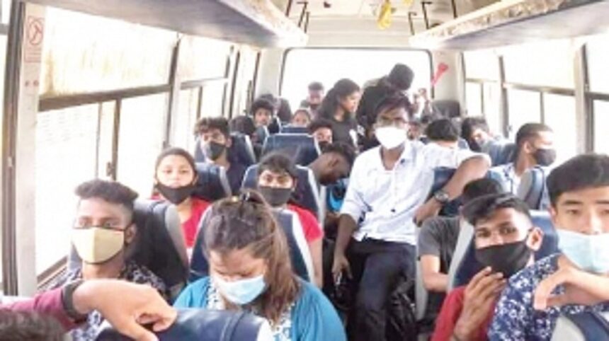 Protesting students detained, later released