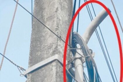 Provide fixtures to  electricity poles