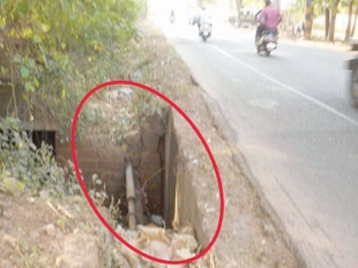 Provide railing along  roadside at Dhavali