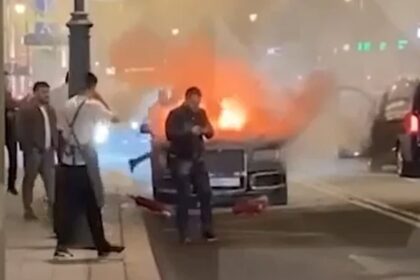 Putin's $3,55,796 Limousine Explodes In Moscow