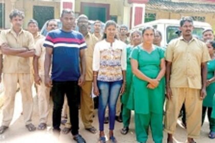 Quepem civic body daily wage workers demand permanent employment