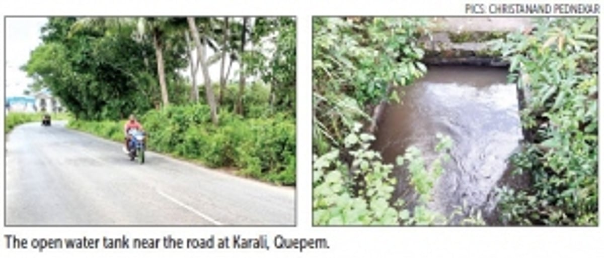 Quepem locals criticise WRD for leaving water tank open