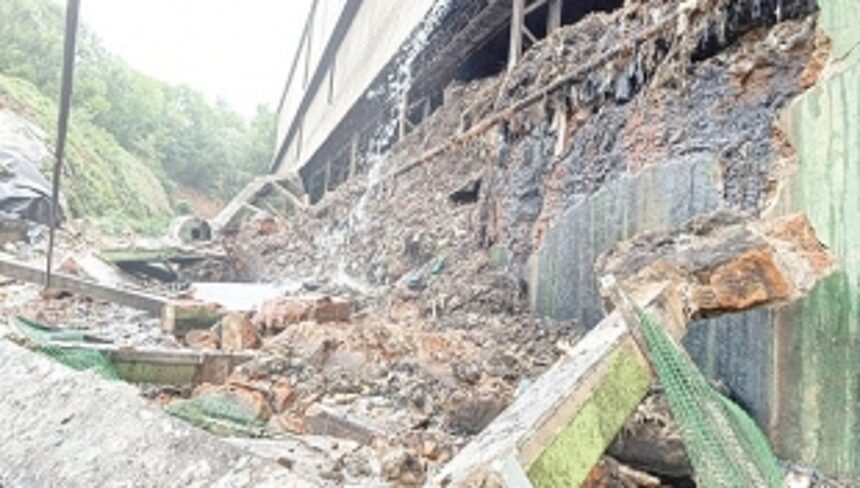 Questions raised over delay in repairing  collapsed shed wall at Sonsoddo