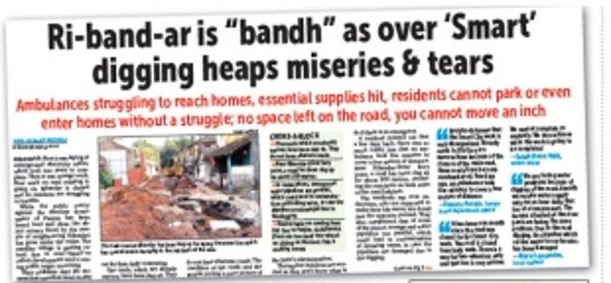 RIBANDAR ROARS: Is it May? Is it June? Is there any deadline for the misery to end?