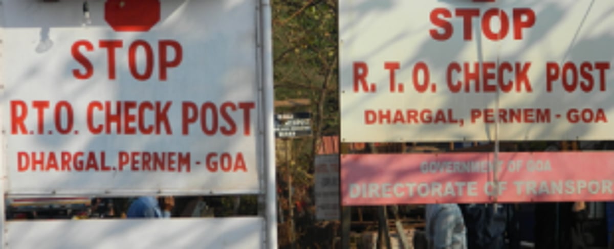 RTO office at Dhargal check post catches fire