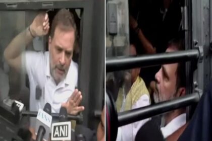 Rahul Gandhi and Opposition Leaders Held by Police During Poll Body Protest