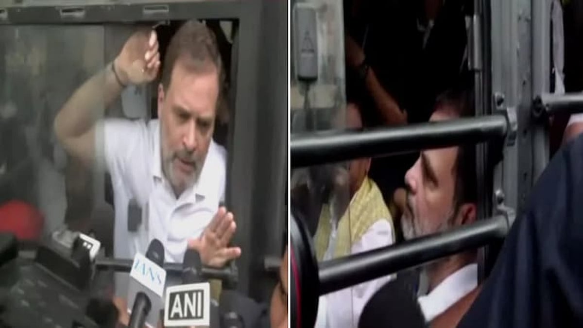 Rahul Gandhi and Opposition Leaders Held by Police During Poll Body Protest