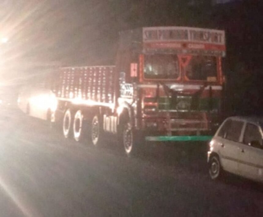 Raia Village Panchayat up in arms over  congestion created by parking of trucks