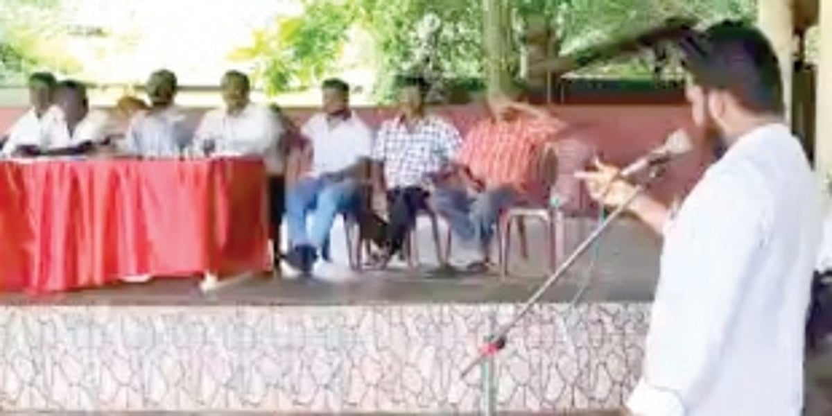 Raia gram sabha resolves to stop RG members from video recording meeting