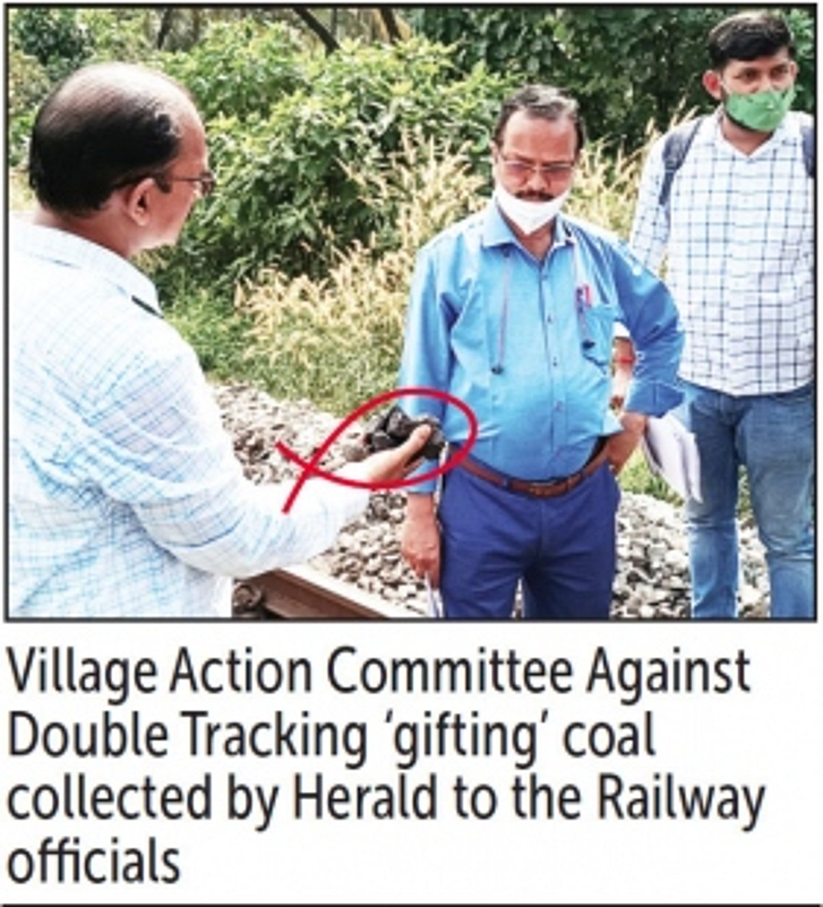 Railway officers red-faced when ‘gifted’ with coal