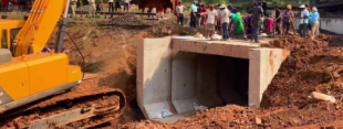 Railway underpass commissioned at Guirdolim