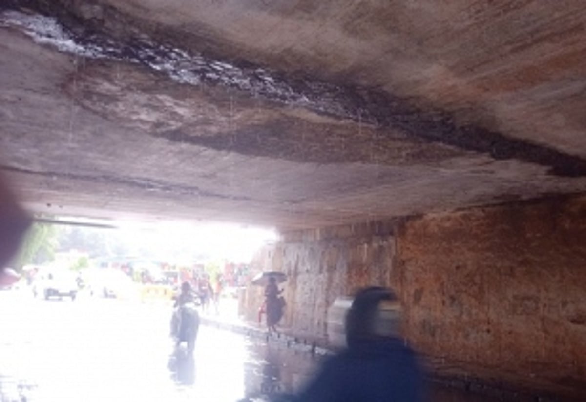 Railway underpass in Vasco in need of urgent repairs