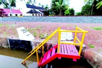 Railways’ faulty culvert blocks drainage  and floods fields, sparks anger in Arossim