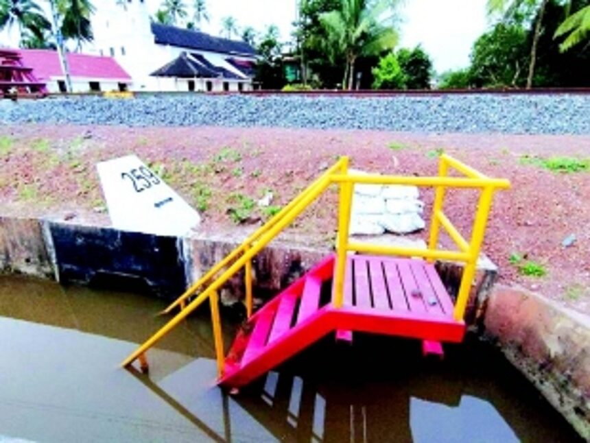 Railways’ faulty culvert blocks drainage and floods fields, sparks anger in Arossim