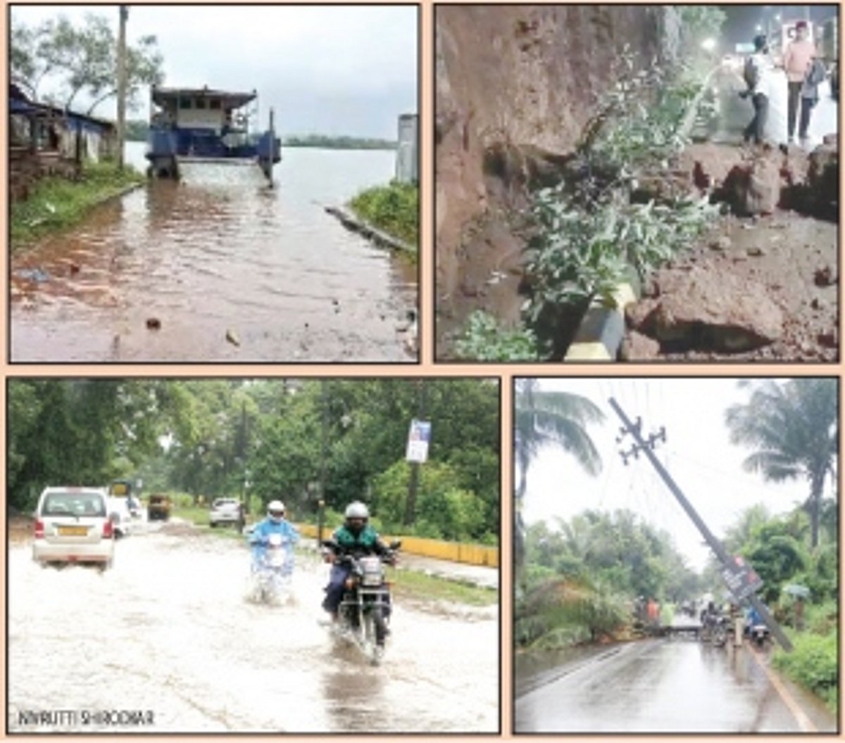 Rain wreaks havoc in Mapusa, Pernem; Camurlim-Tuem ferry ramp gets submerged