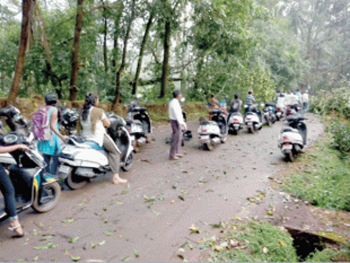 Rains, cyclonic winds  wreak havoc in Ponda