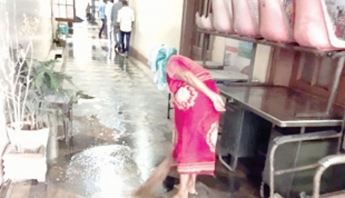 Rains damage an entire floor of Mormugao Municipal Council building