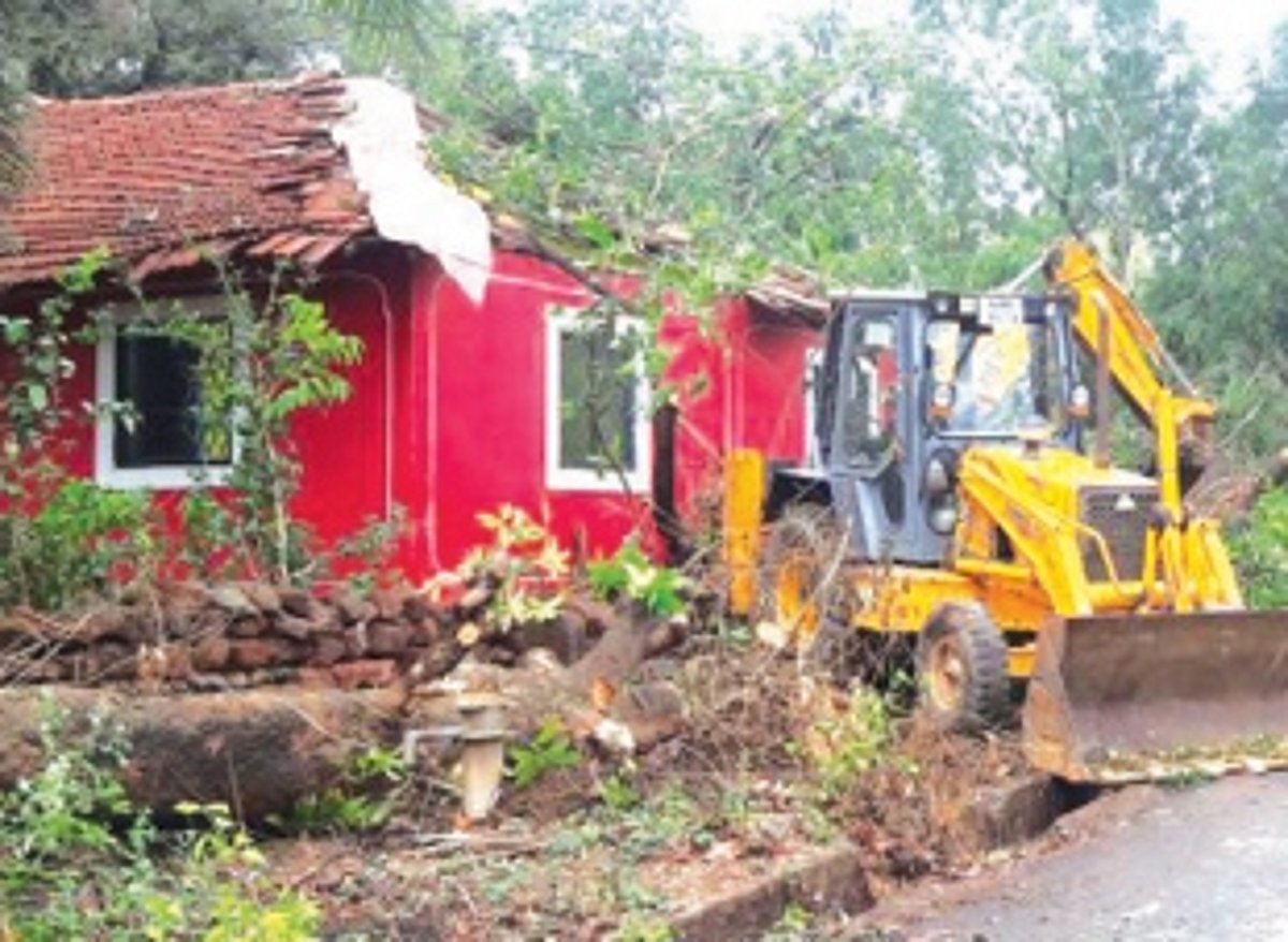 Rains leave a trail of destruction