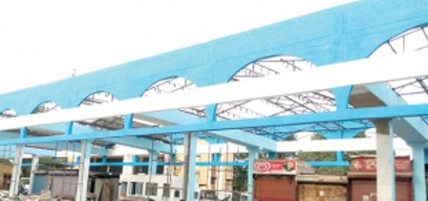 Rains round the corner, but Ponda bus stand facelift trudges on