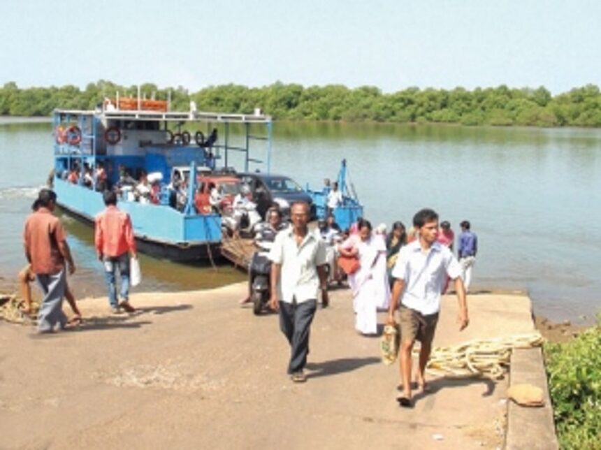 Rains submerge Adpoi ferry wharf
