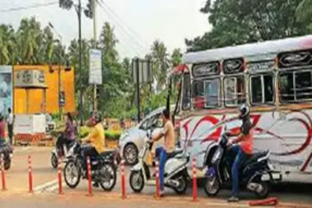 Ranwanfond traffic island poses a risk of accidents
