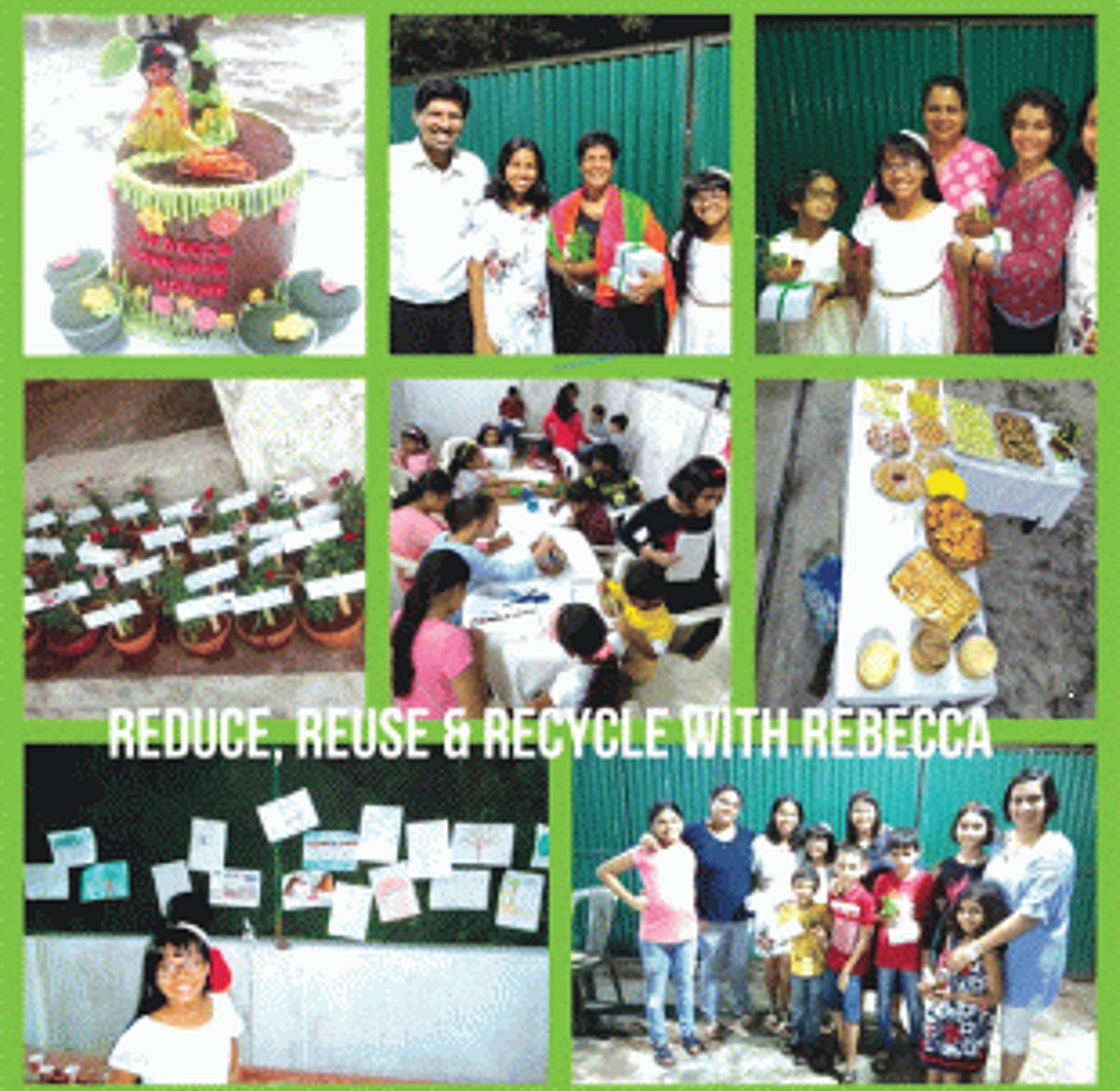 Rebecca’s eco friendly birthday