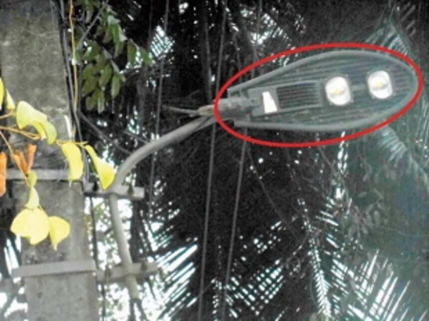 Reinstall LED fixture  in proper direction