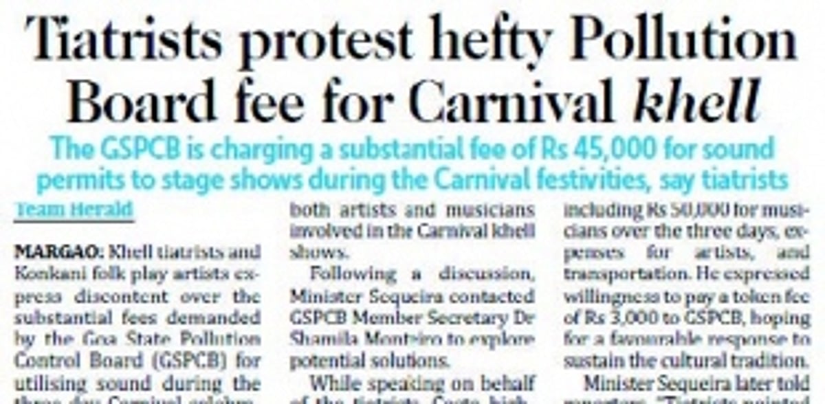 Relief for khell directors: No sound fee for crowds below 50