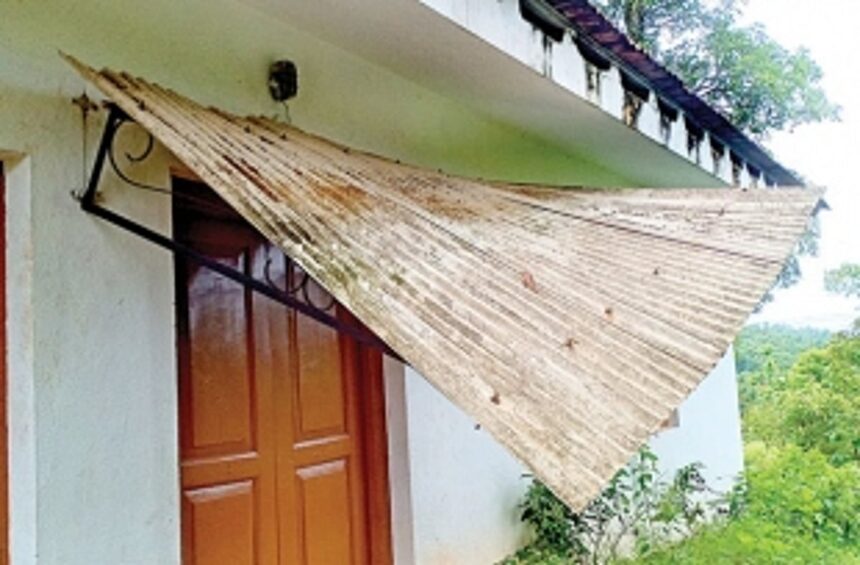 Repair damaged windows, shade of Chandor Monte Hill chapel 1 Repair damaged windows, shade of Chandor Monte Hill chapel