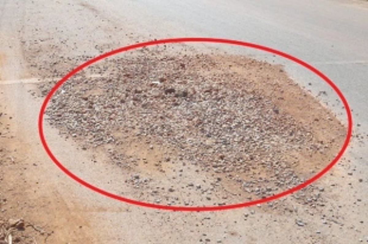 Repair defective portion of road