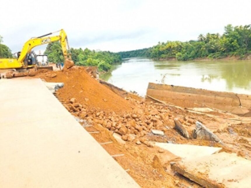 Repair work of Porascadem highway portion begins