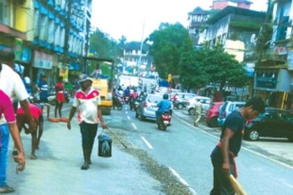 Repairs on potholed Talaulim, Kavlem roads in Ponda begin