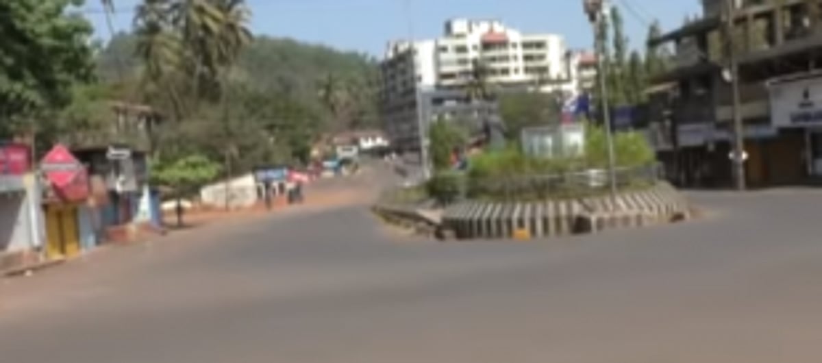 Residents in Ponda  taluka stay at home