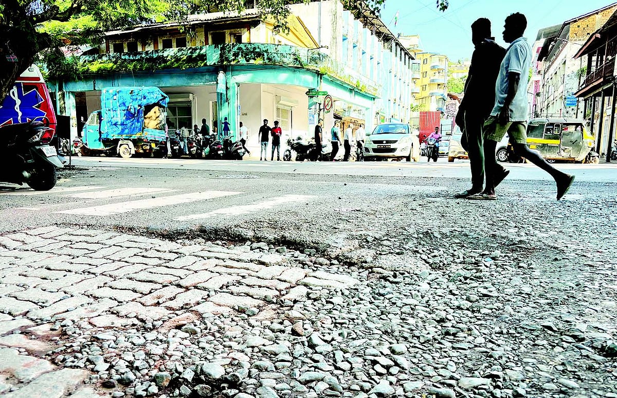 Residents peeved over haphazard pothole repair works in Panjim