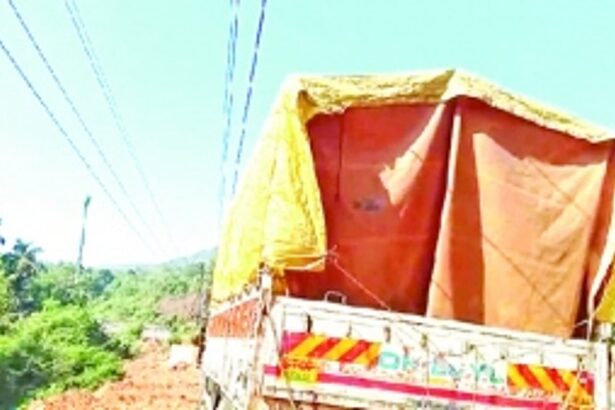 Residents prevent truck from destruction at Bytakhol