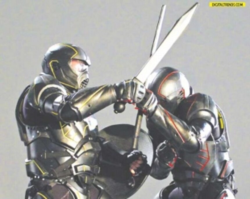Resurrecting gladiator duels with carbon-fiber suits