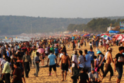 Revellers violate SOPs  on Salcete’s beaches!